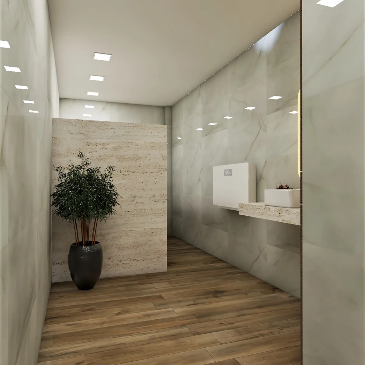 Porcelanato Retificado Acetinado Reserva Natural 19,7x120 Cm Caixa 1,65 M², marca Eliane - Foto Principal