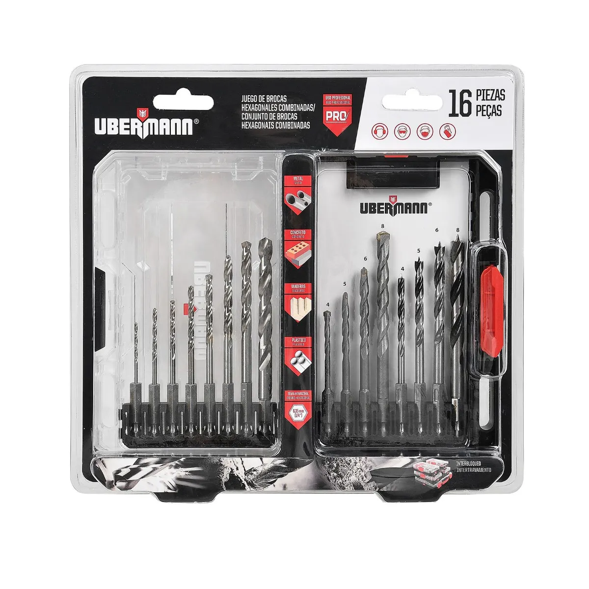 Conjunto 16pcs Acessorios Uber Metal, marca Ubermann - Foto Principal