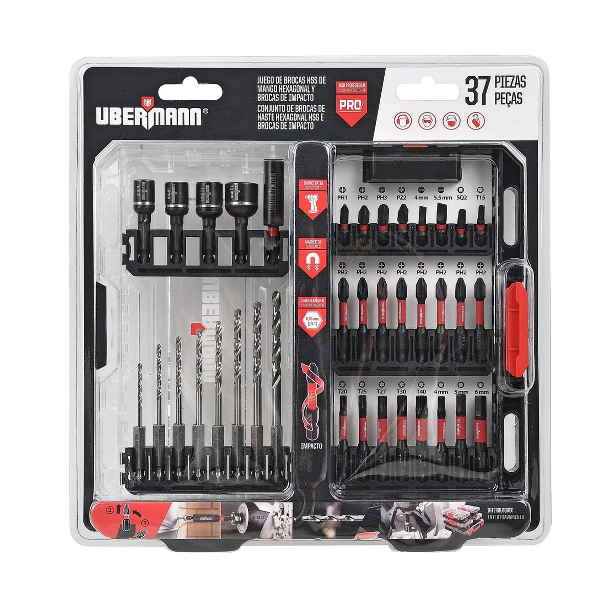 Conjunto 37Pcs Acessorios Metal Ubermann, marca Ubermann - Foto Principal