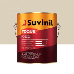 Tinta Acrílica Toque Premium Fosco Interno e Externo Palha 3,6L Suvinil