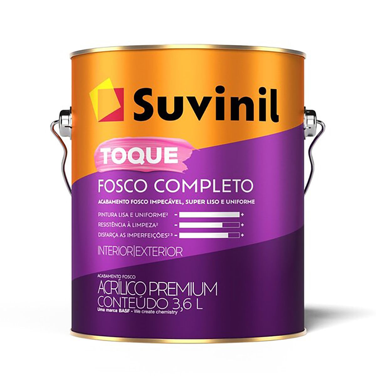 Suvinil Toque Fosco Completo 3,6l Cromio, marca Suvinil - Foto Principal