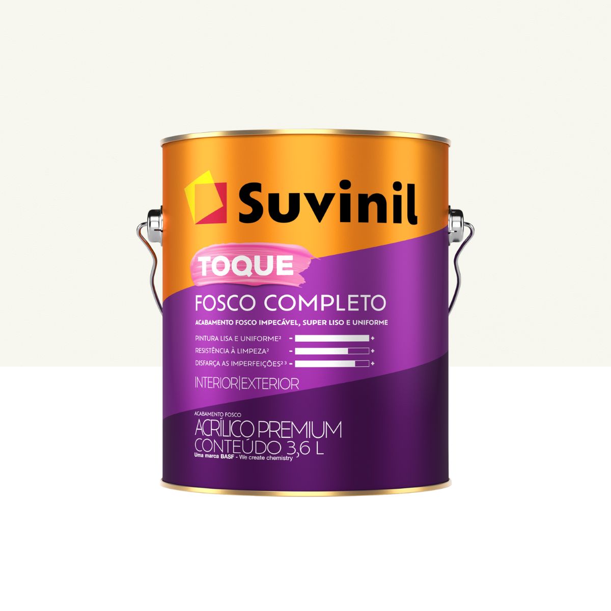 Suvinil Toque Fosco Completo 3,6l Branco Neve, marca Suvinil - Foto Principal