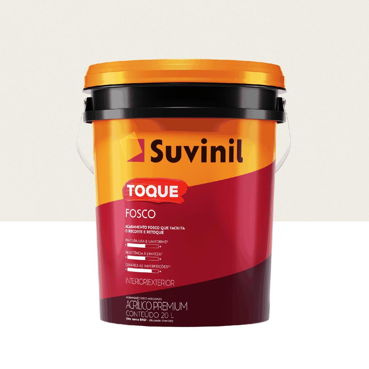 Tinta Acrílica Toque Premium Fosco Interno e Externo Branco Neve 20L Suvinil, marca Suvinil - Foto Principal