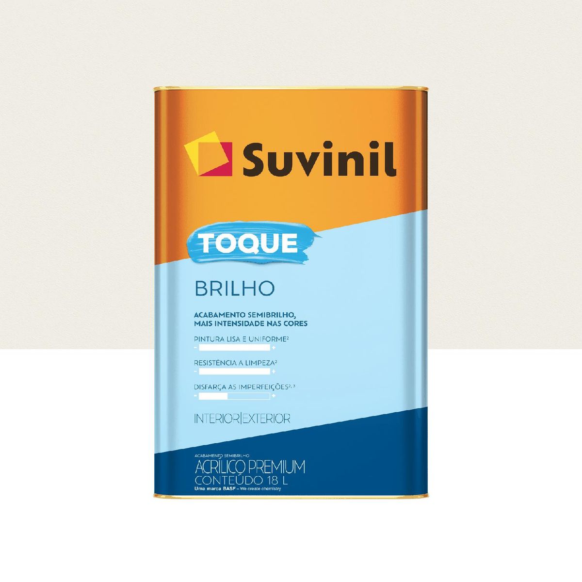 Tinta Acrílica Toque Premium Semibrilho Interno e Externo Branco Neve 18L Suvinil, marca Suvinil - Foto Principal
