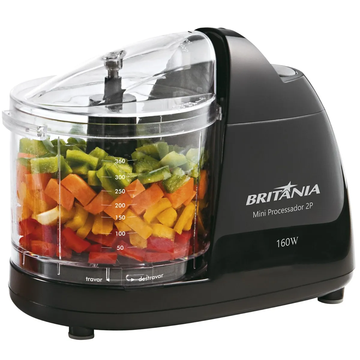 Mini Processador 2p 127v, marca Britânia - Foto 2