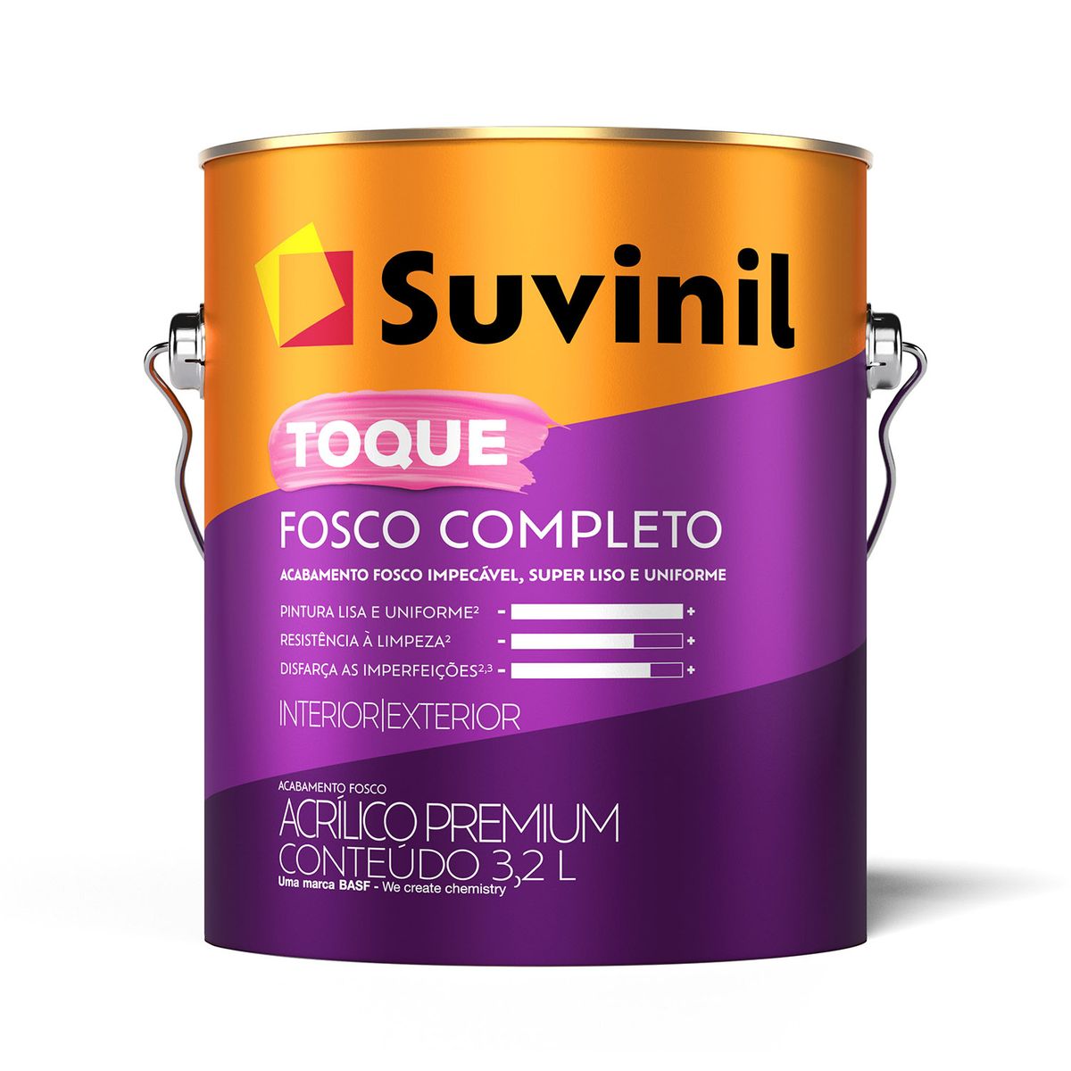 Suvinil Toque Fosco Completo 3,2l Base B2, marca Suvinil - Foto Principal
