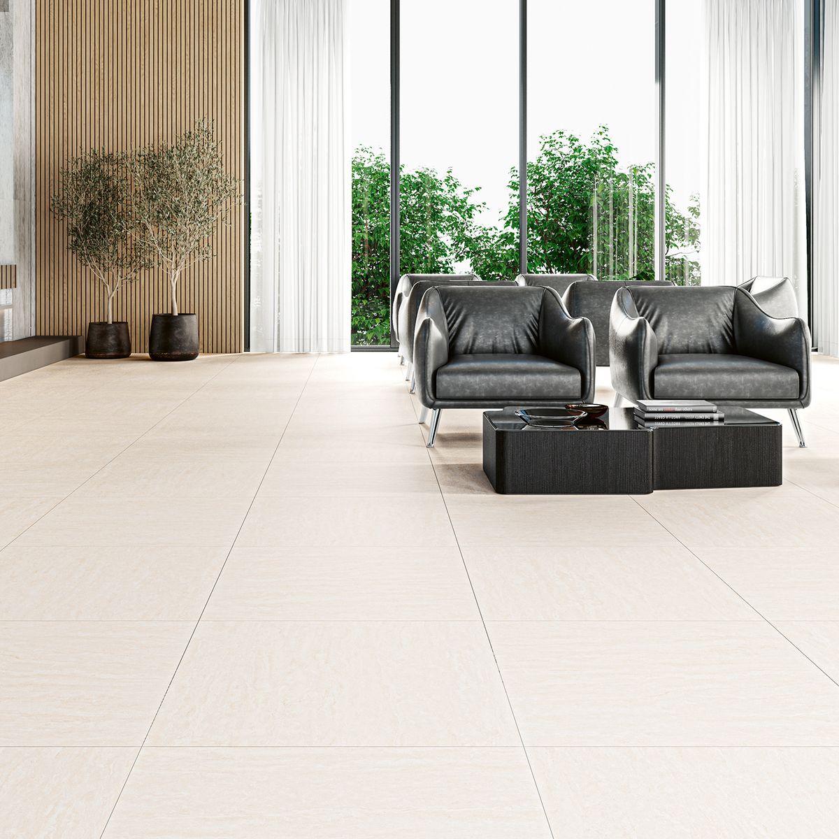 Piso Louvre Plus Retificado Acetinado Bege 90x90 Cm Caixa 2,41 m², marca Cecafi - Foto 2