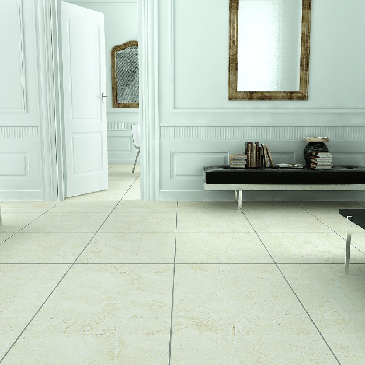 Piso Estocolmo Bege Brilhante Cecafi 45x45cm Caixa 2 M², marca Cecafi - Foto Principal