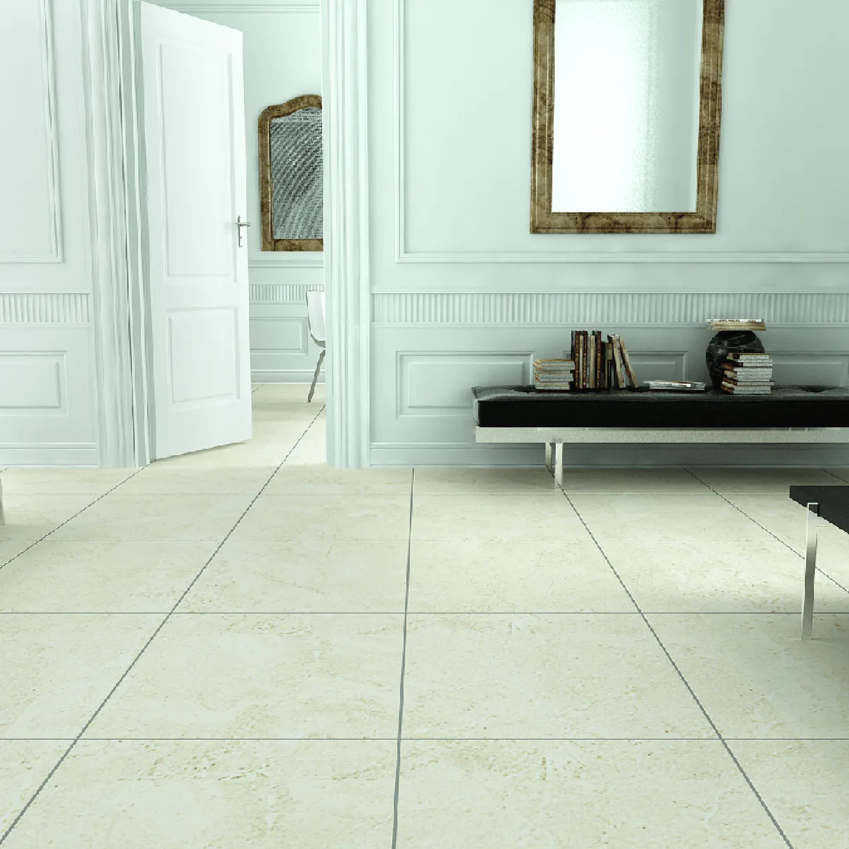 Piso Estocolmo Bege Brilhante Cecafi 45x45cm Caixa 2 M², marca Cecafi - Foto Principal