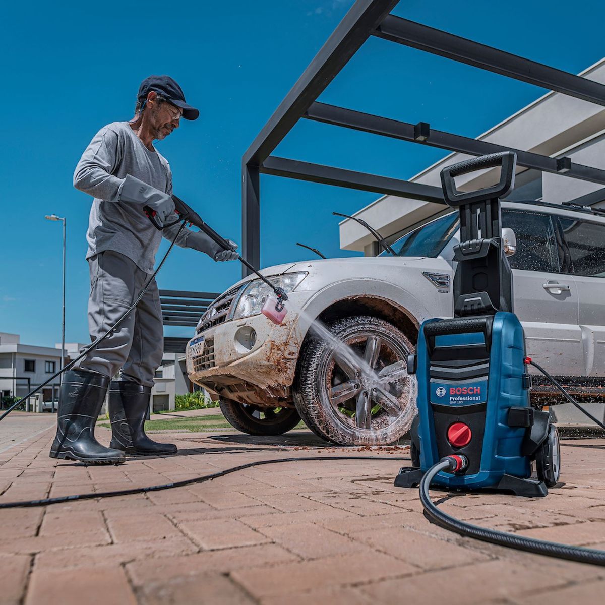 Lavadora de Alta Pressão Ghp 180 1800 Psi/libras 240l/h 1500w 127v, marca Bosch - Foto 2