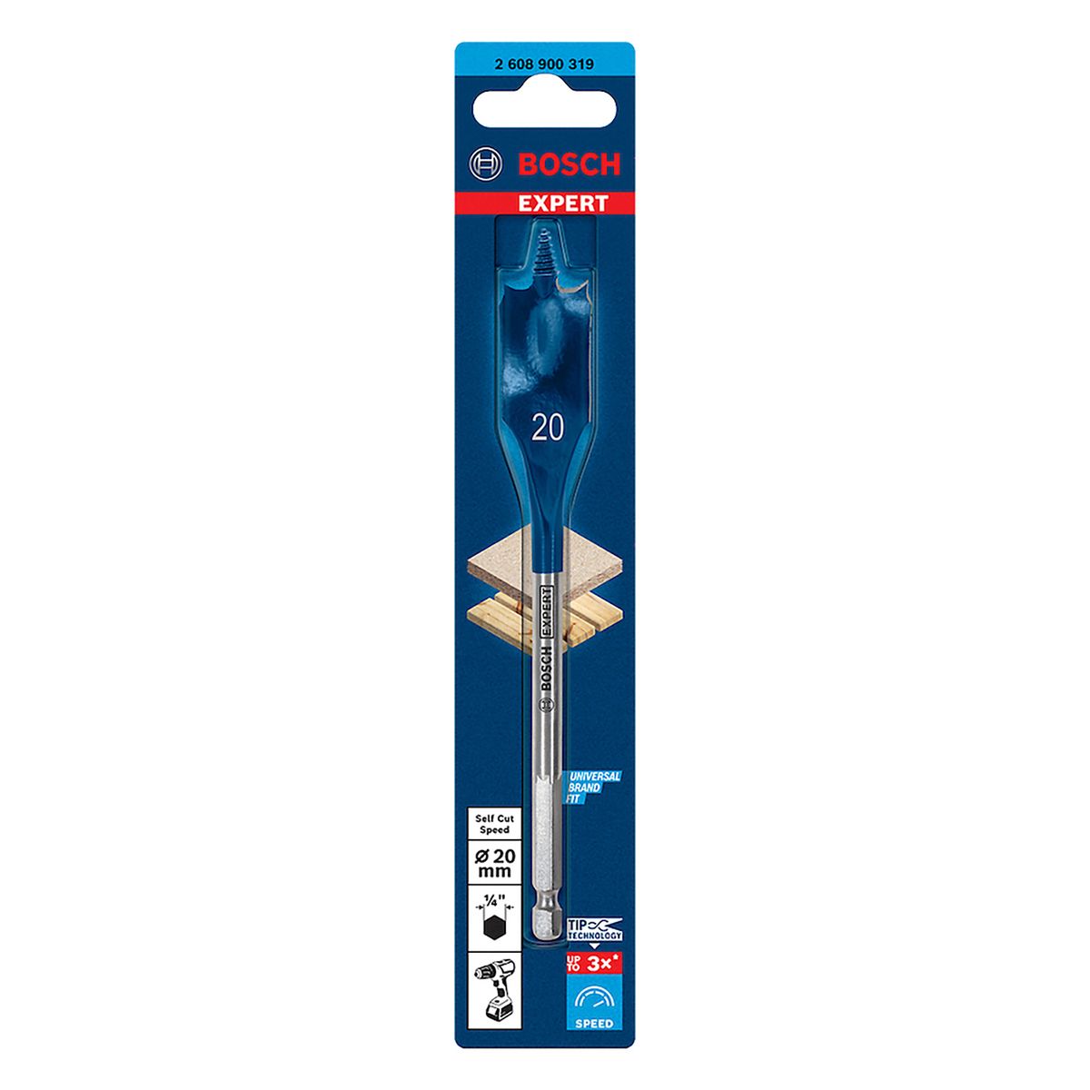 Broca Bosch Expert Selfcut para Concreto 20 X 152mm para Madeira, marca Bosch - Foto Principal