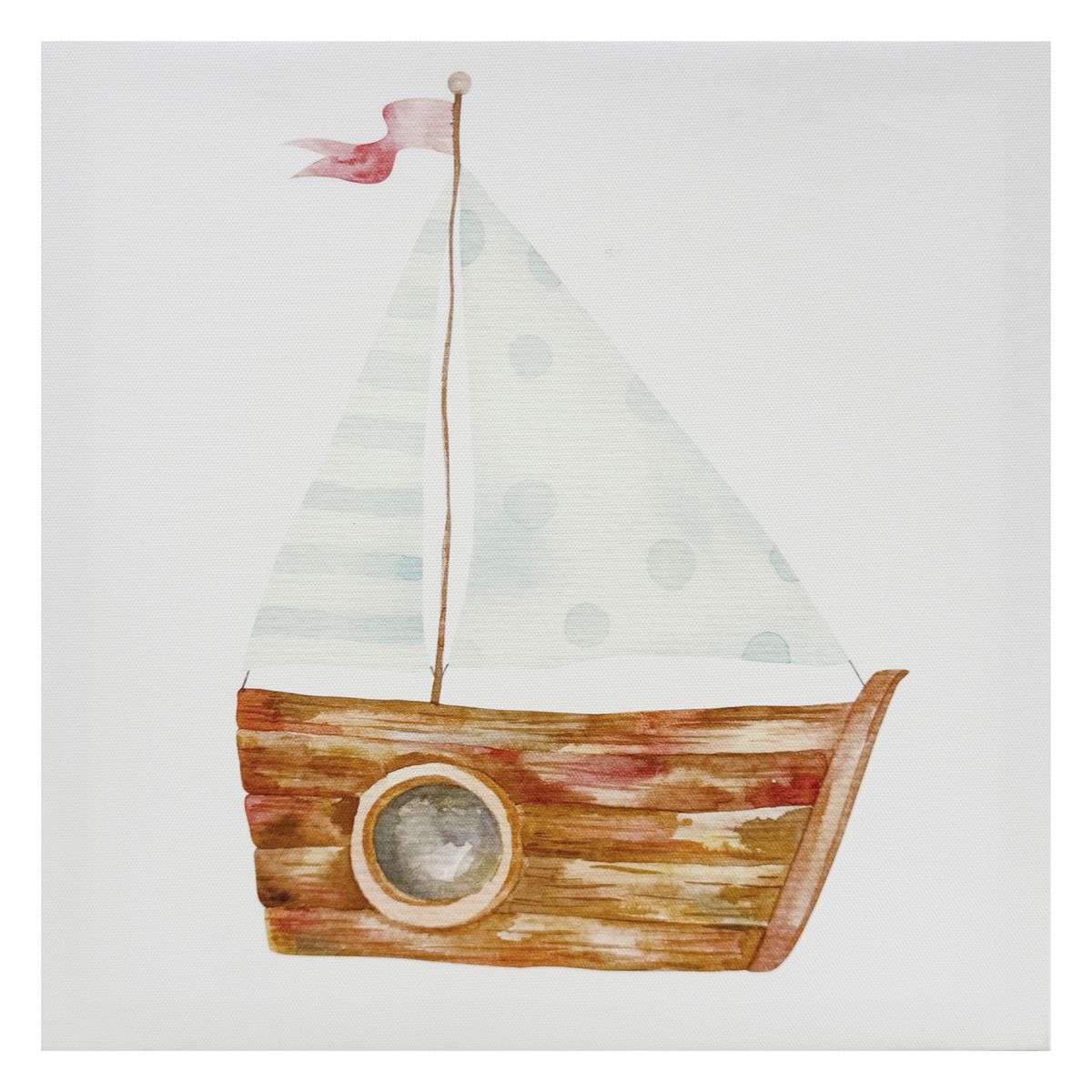 Quadro Infantil Barquinho 30x30cm, marca Just Home Collection - Foto Principal
