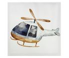 Quadro Infantil Helicóptero 30x30cm