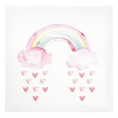 Quadro Infantil Arco-íris 30x30cm