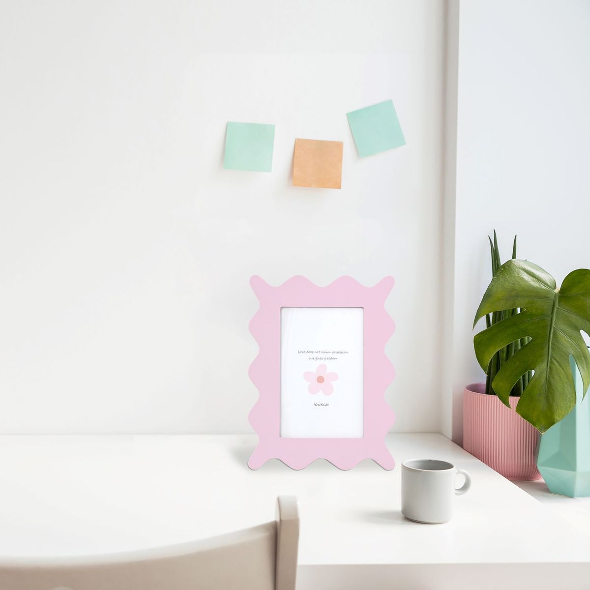Porta Retrato de Foto Infantil Forma 10x15 Rosa Just Home Collection, marca Just Home Collection - Foto 2