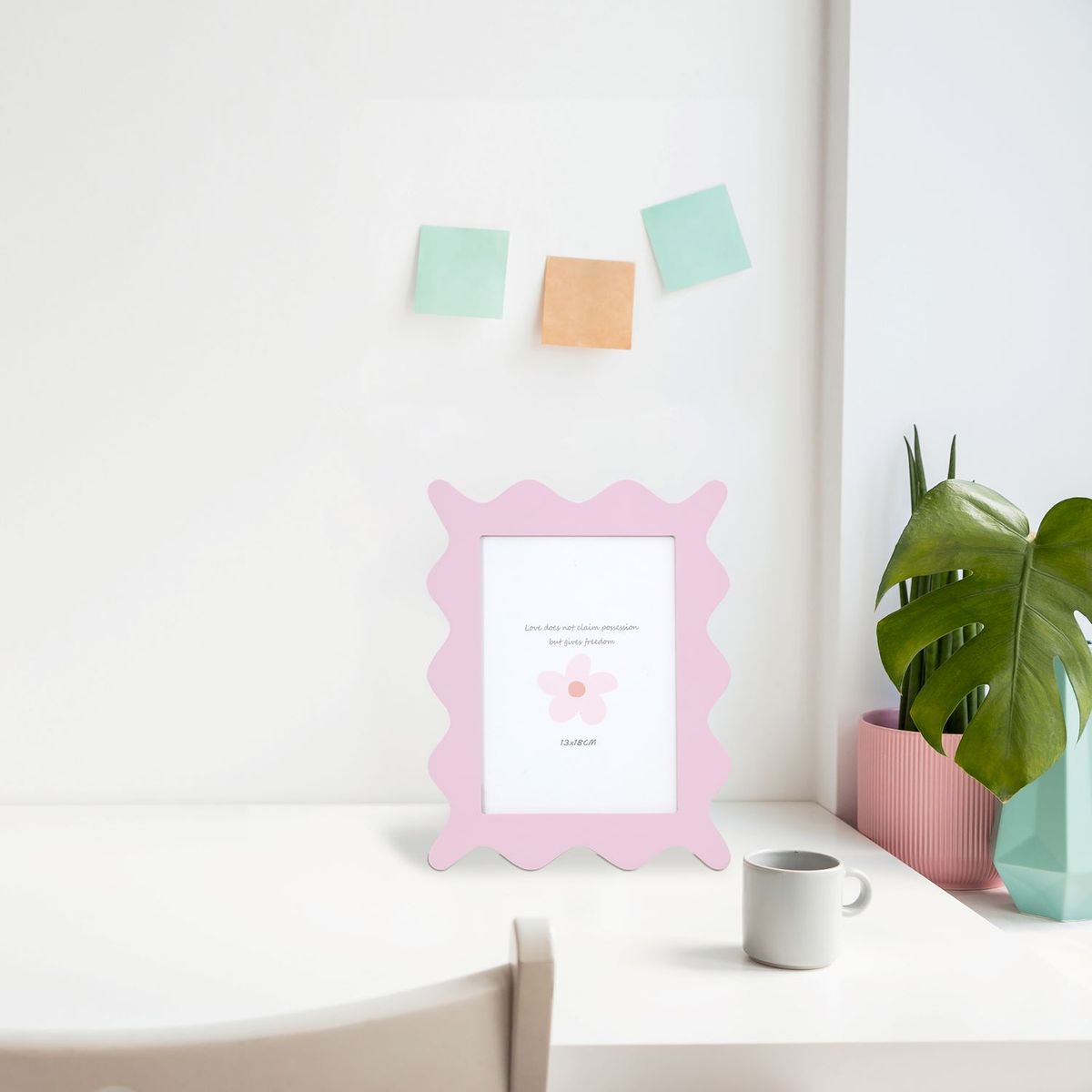 Porta Retrato de Foto Infantil Forma 13x18 Rosa Just Home Collection, marca Just Home Collection - Foto 2