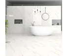 Piso R70752 Branco Retificado Acetinado 70x70cm Rochaforte Caixa 3,43m²