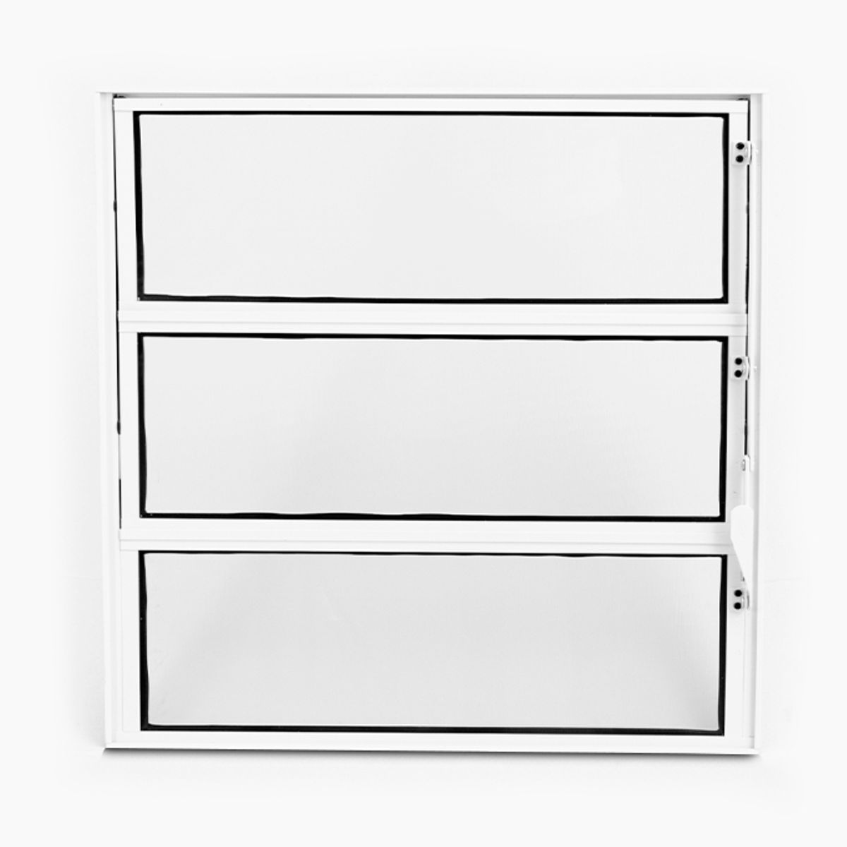 Basculante 1 Seção 60x60 Branco, marca Lux Esquadrias - Foto Principal