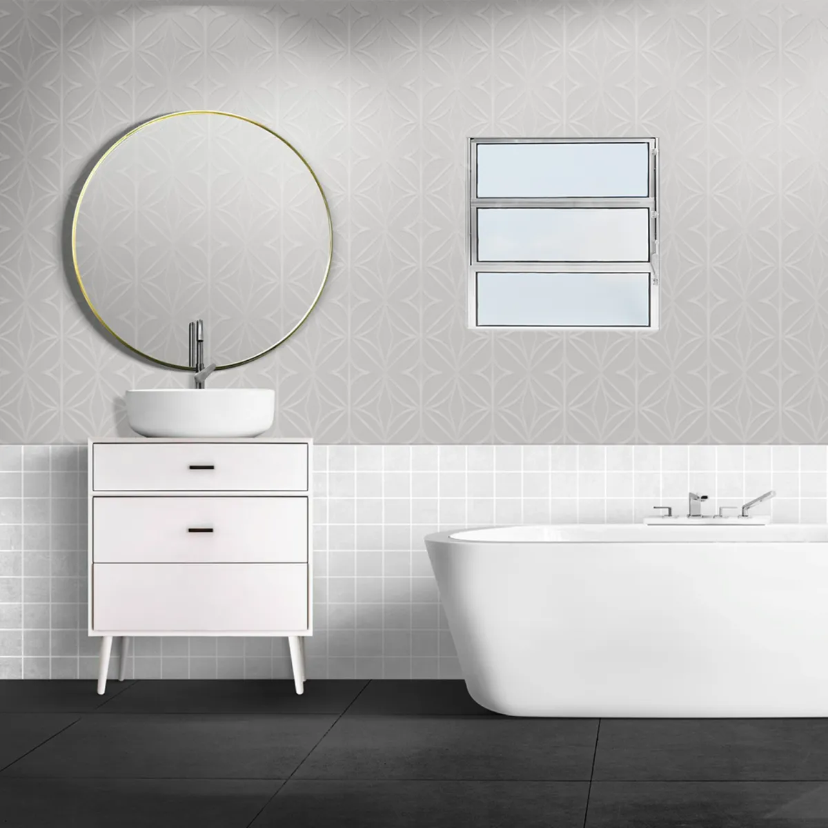 Basculante 1 Seção 60x60 Brilho, marca Lux Esquadrias - Foto 2