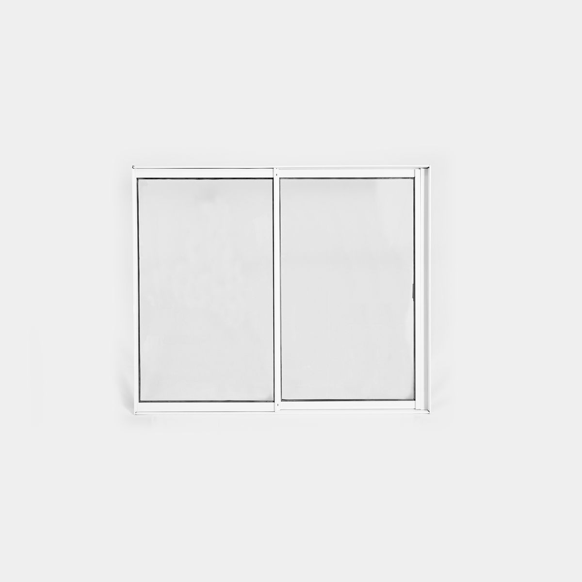 Janela 2  Folhas 100x120 Branco, marca Lux Esquadrias - Foto Principal