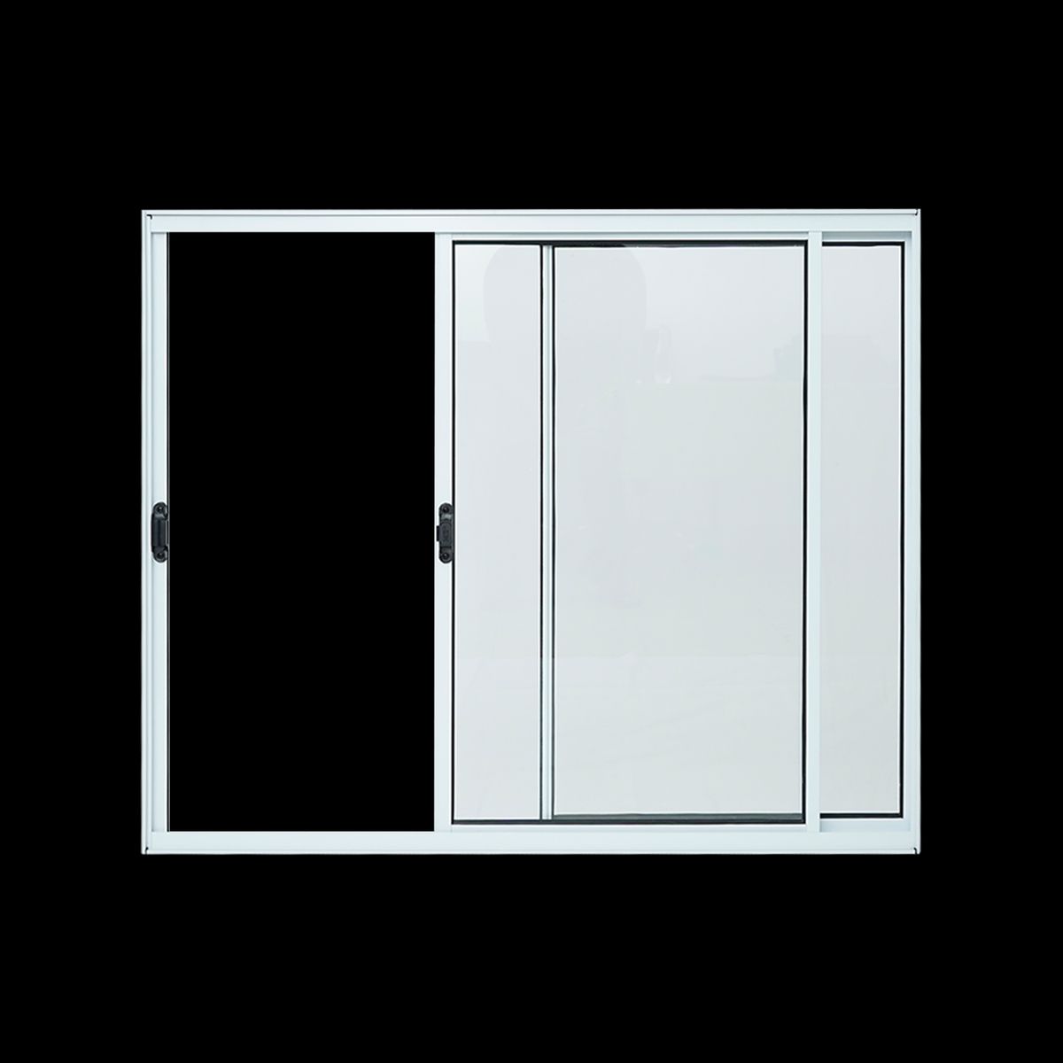 Janela 2  Folhas 100x120 Branco, marca Lux Esquadrias - Foto Principal