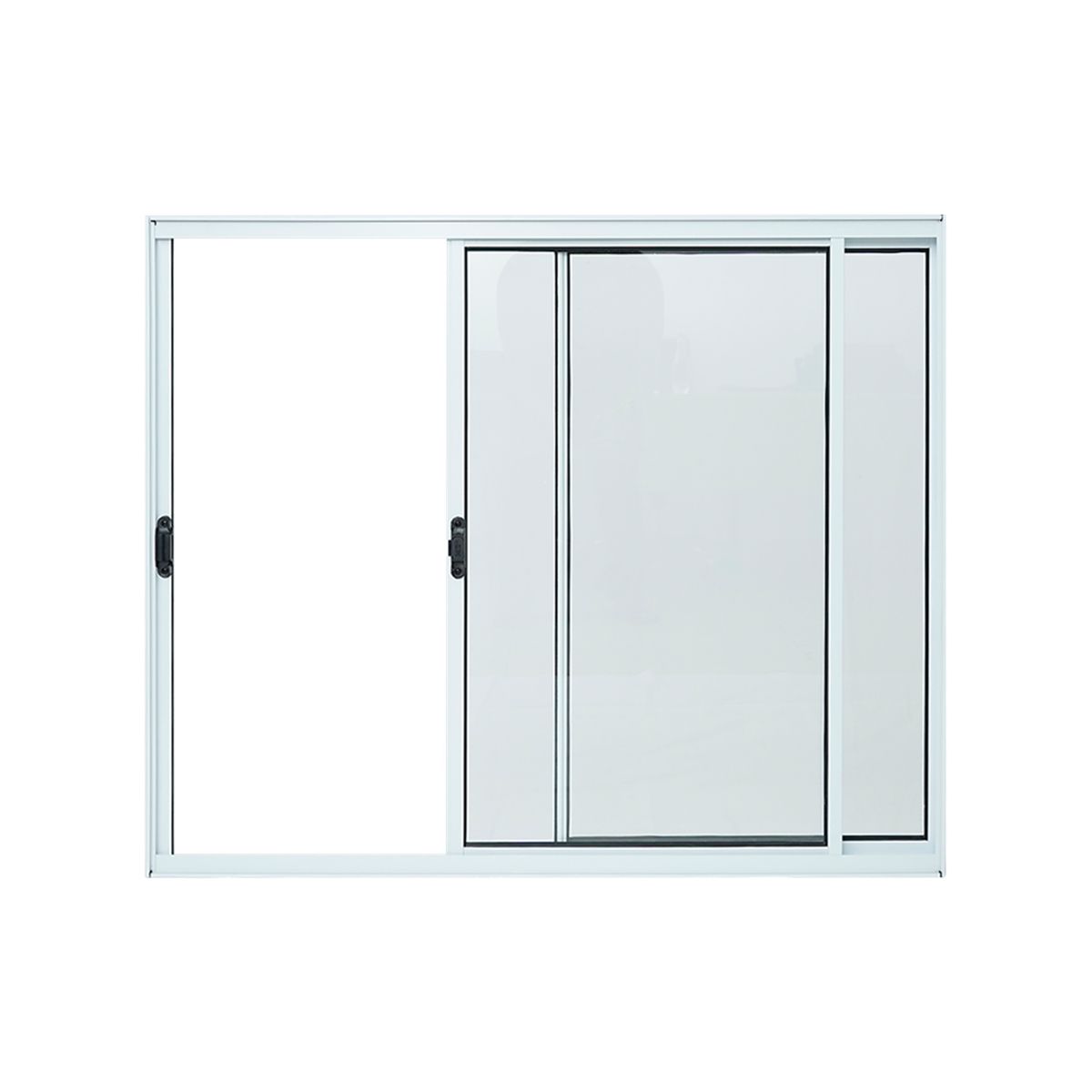 Janela 2  Folhas 100x120 Branco, marca Lux Esquadrias - Foto Principal