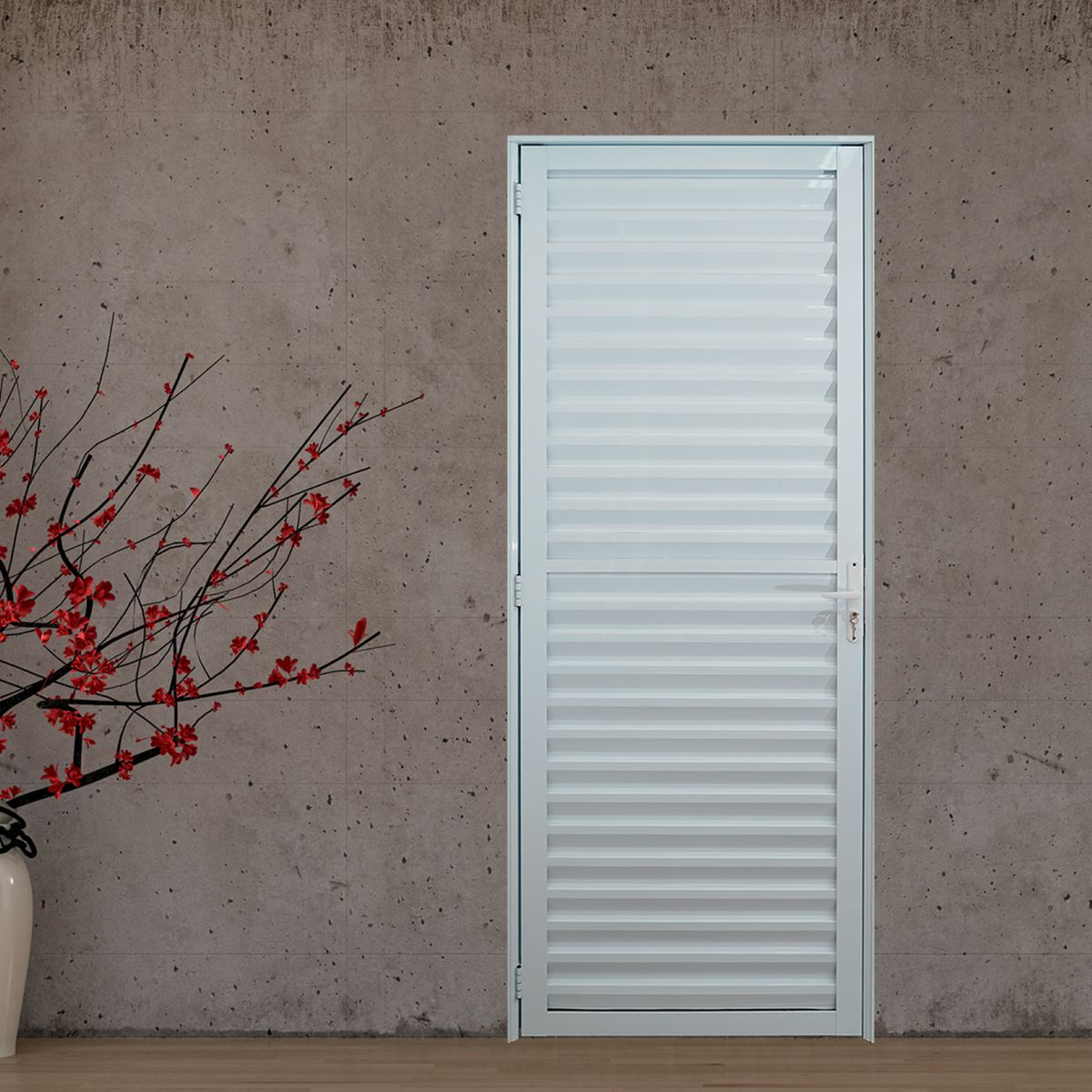 Porta Palheta 210x70 Direita Branco, marca Lux Esquadrias - Foto 2