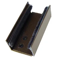 GUIA PARA PORTA DE CORRER 80MM MARROM