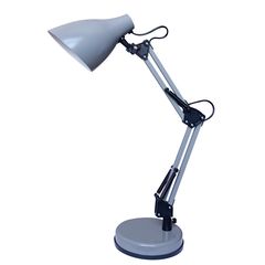 Luminária Escritório Flex 1l E27 Cinza Casa Bonita