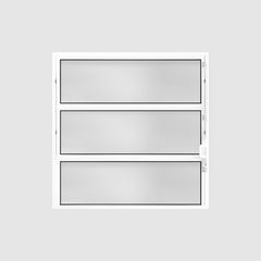 Basculante 60x60 Branco Vidro Mini Boreal