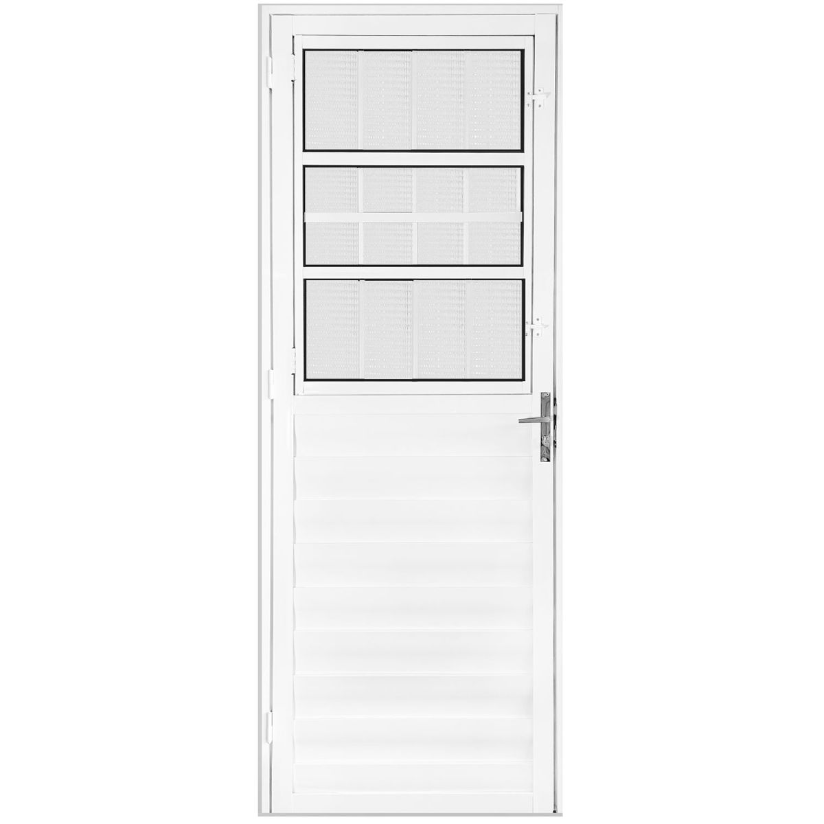 Porta Postigo Vidro Mini Boreal Alumínio Branco Direita 210x80cm, marca  - Foto Principal