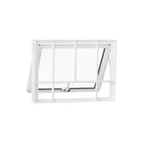 Maxim-ar 1 Folha Vidro Mini Boreal com Grade Branco 60x80