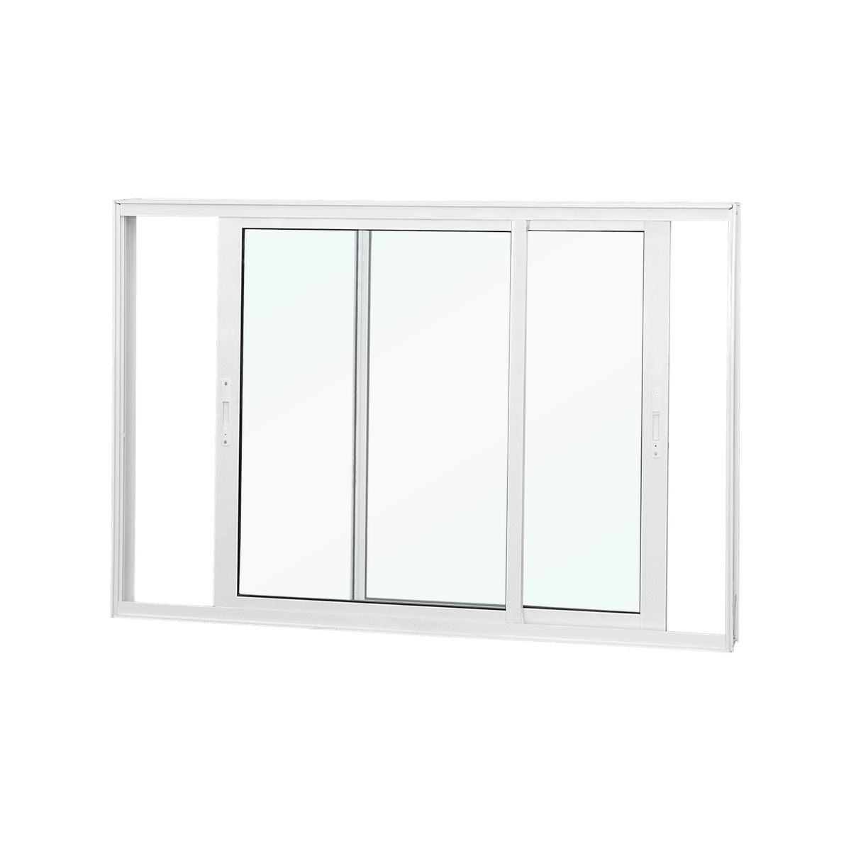 Janela de Correr 2 Folhas Moveis Vidro Liso Branco 100x120, marca  - Foto Principal