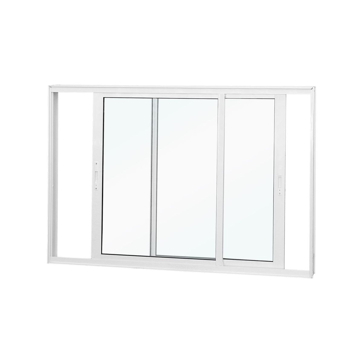 Janela de Correr 2 Folhas Moveis Vidro Liso Branco 100x150, marca  - Foto Principal