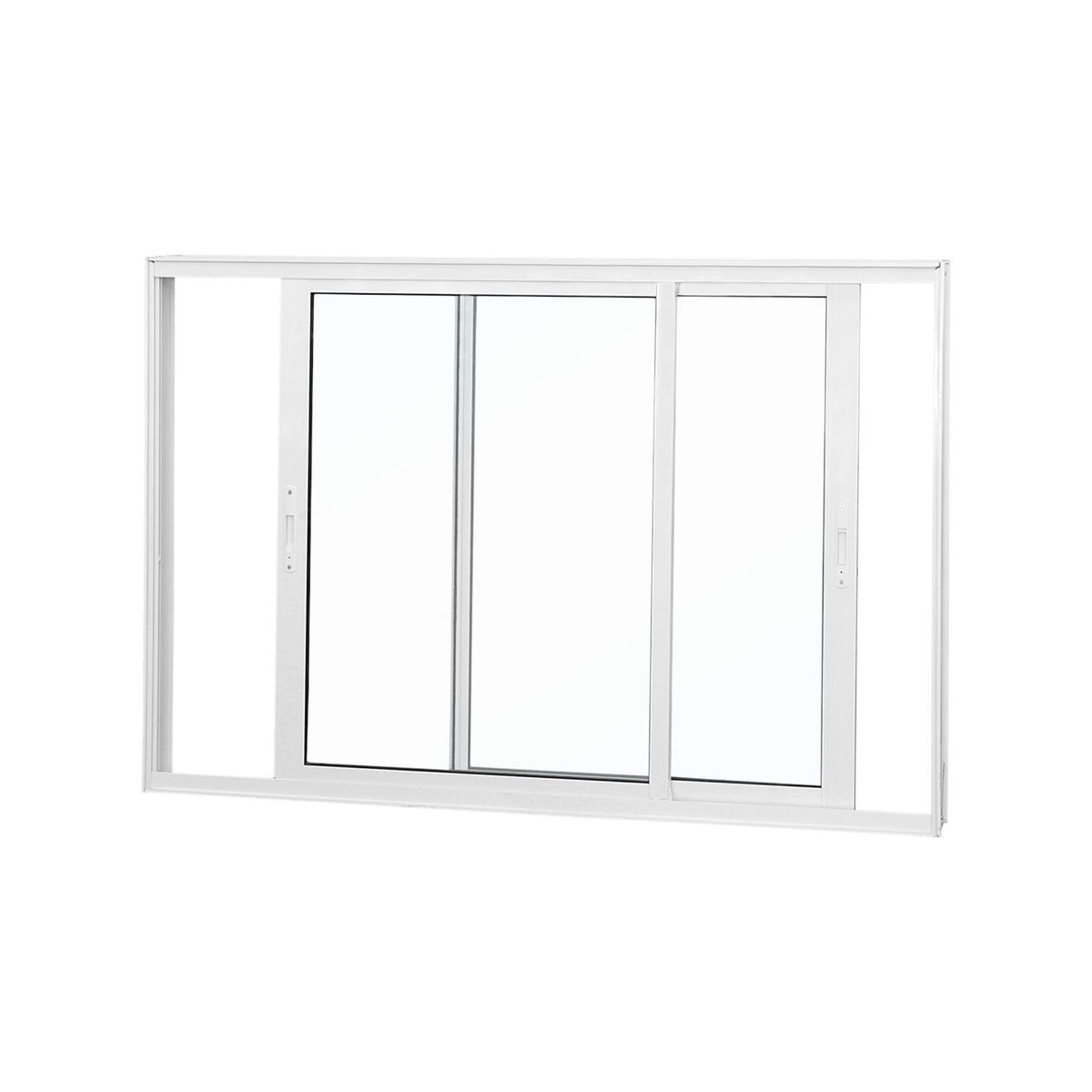 Janela de Correr 2 Folhas Moveis Vidro Liso Branco 100x200, marca  - Foto Principal