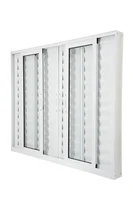 Veneziana 6 Folhas 2 Fixa Vidro Liso Branca 100x120