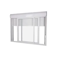 Veneziana Integrada 2 Folhas Vidro Liso Branca 120x150