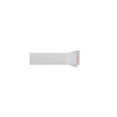 Rodapé Poliestireno Liso Branco 240x7x1,5cm Cecafi