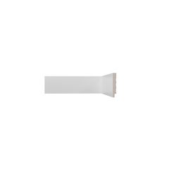 Rodapé Poliestireno Liso Branco 240x7x1 Cecafi