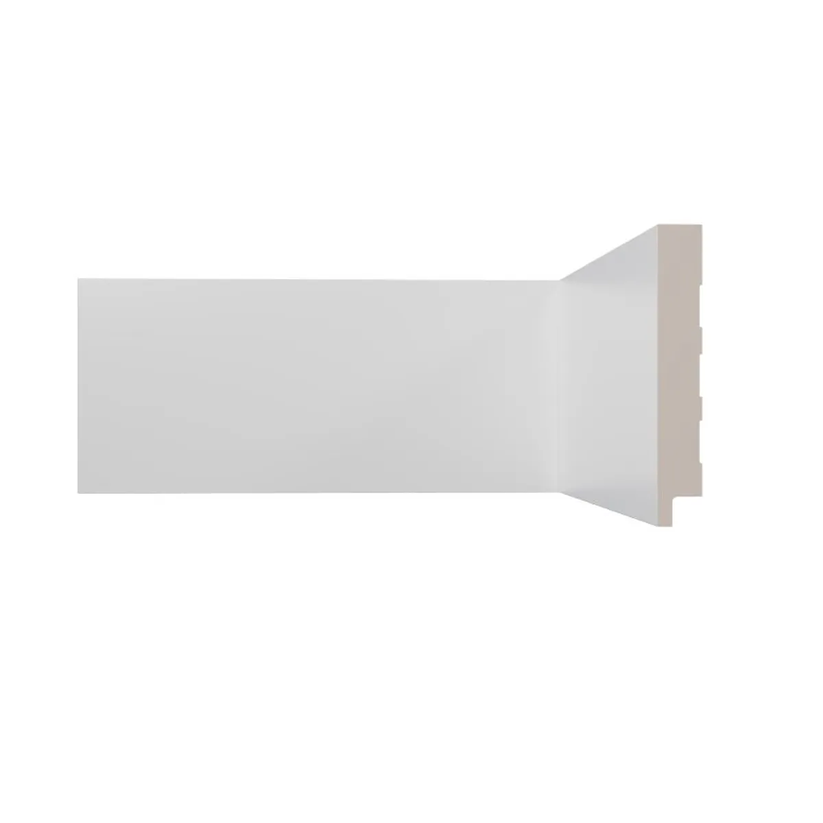 Rodapé Branco Liso Altura de 10cm, Espessura de 1,5cm e Comprimento de 240 Cm Cecafi, marca Cecafi - Foto Principal