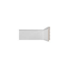 Rodapé Poliestireno Frisado Branco 240x10x1,5cm Cecafi