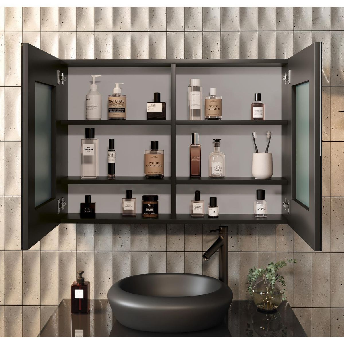Espelheira Industry 80 - Preto - Astral Design, marca  - Foto 2
