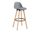 Cadeira Bar Frank Cinza Just Home Collection
