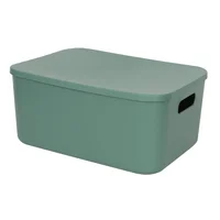 Caixa Arco com Tampa Verde Just Home Collection