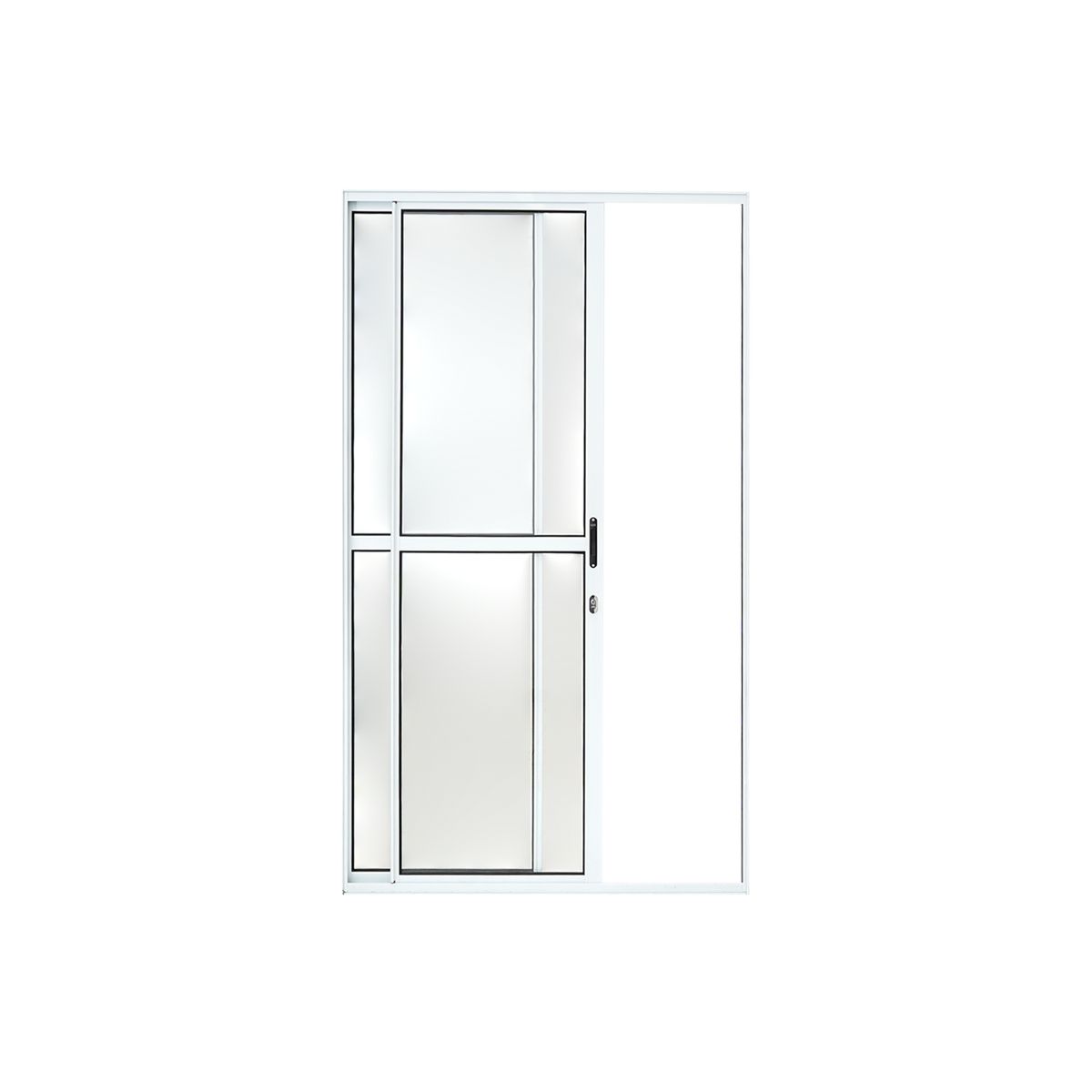 Pta Balcao 2f 210x150 Branco Max, marca Lux Esquadrias - Foto 2