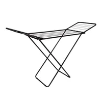 Varal de Chão com Abas Slim Preto