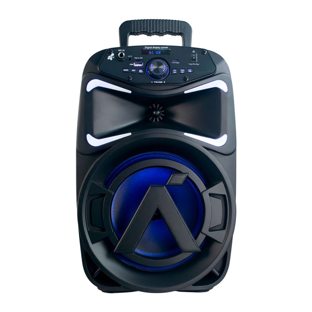 Caixa de Som Bluethooth 8" 250W, marca Aquário - Foto Principal