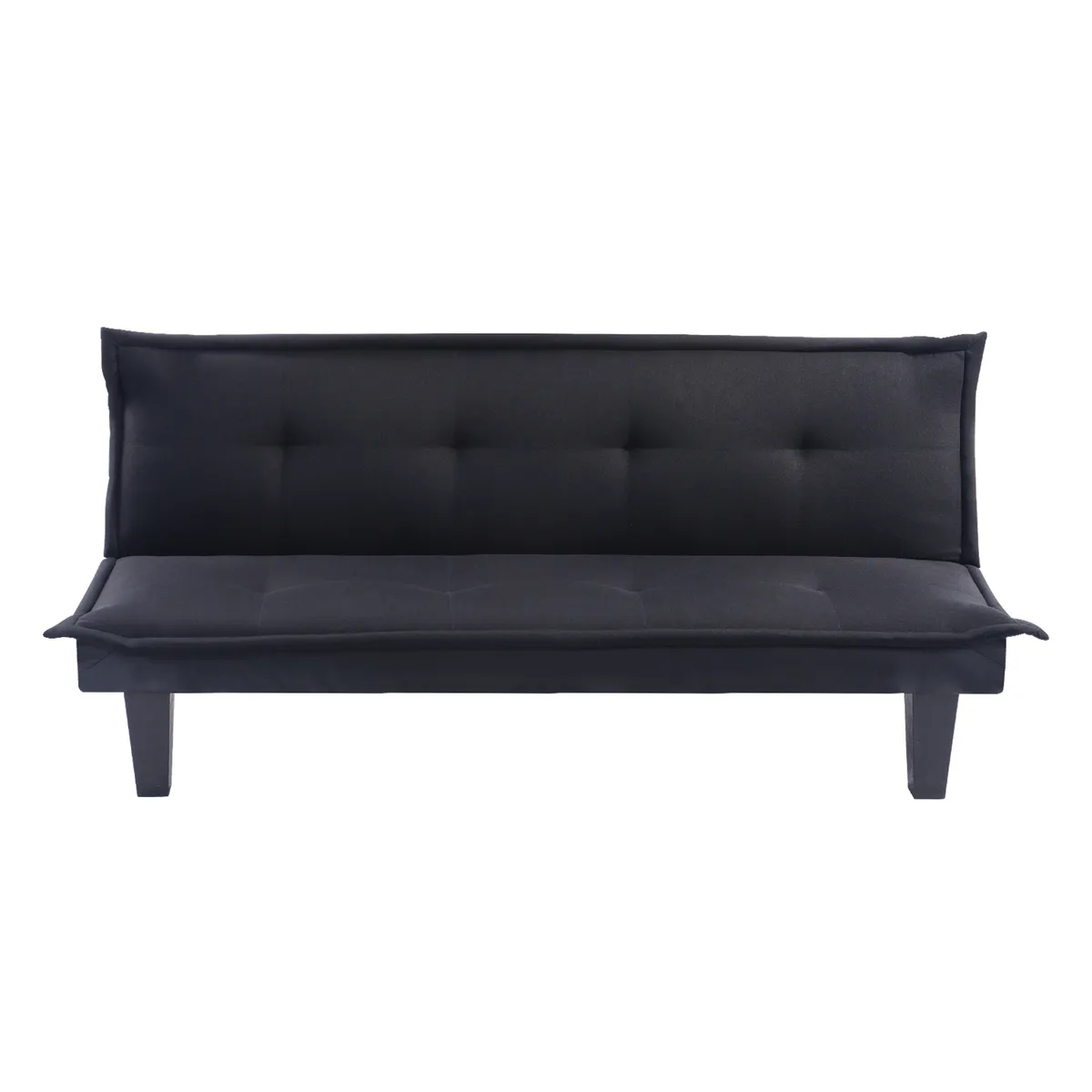 Sofá Cama 2 Lugares Preto Kald 165 Cm Just Home Collection, marca Just Home Collection - Foto 2