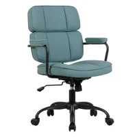 Poltrona Harlow Azul Claro para Pc Just Home Collection