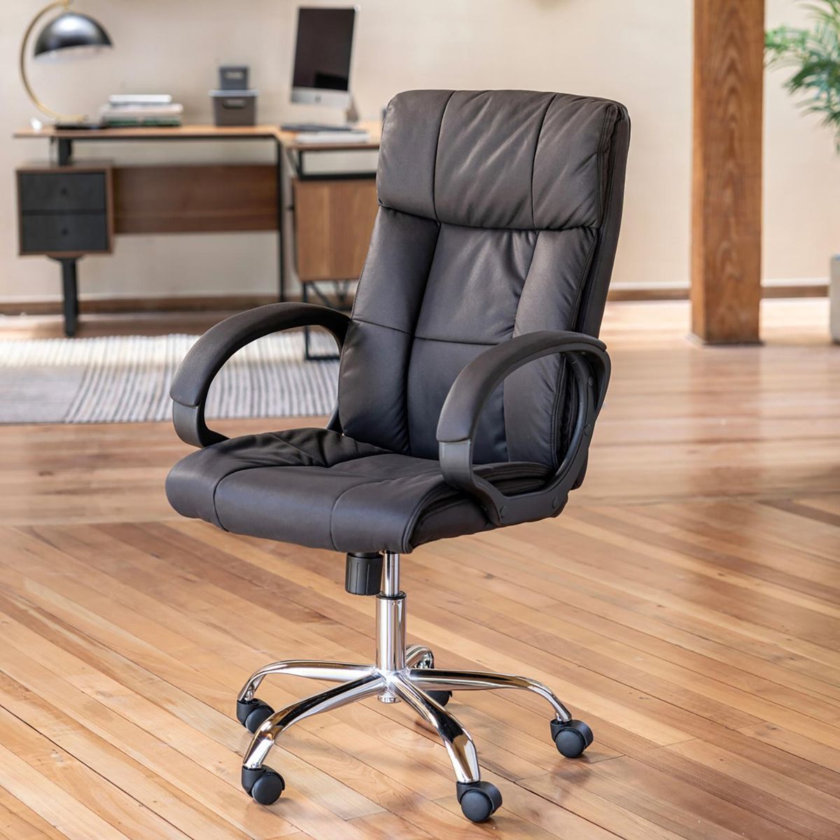 Cadeira Aston Pc Preta Just Home Collection, marca Just Home Collection - Foto 2